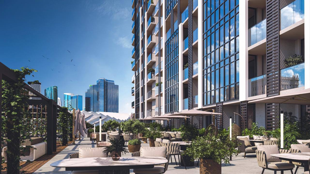 Project visual — evening view